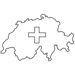 Zeichnungen zum Ausmalen: Schweiz - Kostenlose Malvorlagen zum Ausdrucken