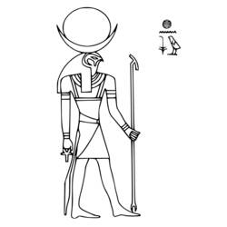 Malvorlage: Ägyptische Mythologie (Götter und Göttinnen) #111127 - Kostenlose Malvorlagen zum Ausdrucken