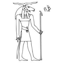 Malvorlage: Ägyptische Mythologie (Götter und Göttinnen) #111128 - Kostenlose Malvorlagen zum Ausdrucken