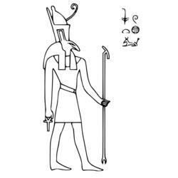 Malvorlage: Ägyptische Mythologie (Götter und Göttinnen) #111130 - Kostenlose Malvorlagen zum Ausdrucken