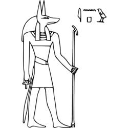 Malvorlage: Ägyptische Mythologie (Götter und Göttinnen) #111132 - Kostenlose Malvorlagen zum Ausdrucken