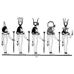 Malvorlage: Ägyptische Mythologie (Götter und Göttinnen) #111135 - Kostenlose Malvorlagen zum Ausdrucken