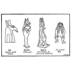 Malvorlage: Ägyptische Mythologie (Götter und Göttinnen) #111143 - Kostenlose Malvorlagen zum Ausdrucken