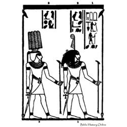 Malvorlage: Ägyptische Mythologie (Götter und Göttinnen) #111145 - Kostenlose Malvorlagen zum Ausdrucken