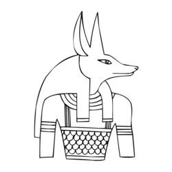Zeichnungen zum Ausmalen: Ägyptische Mythologie - Kostenlose Malvorlagen zum Ausdrucken