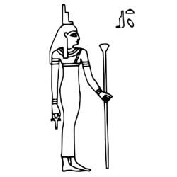 Malvorlage: Ägyptische Mythologie (Götter und Göttinnen) #111152 - Kostenlose Malvorlagen zum Ausdrucken