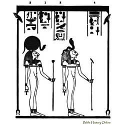 Malvorlage: Ägyptische Mythologie (Götter und Göttinnen) #111161 - Kostenlose Malvorlagen zum Ausdrucken