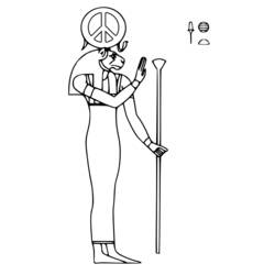Malvorlage: Ägyptische Mythologie (Götter und Göttinnen) #111169 - Kostenlose Malvorlagen zum Ausdrucken