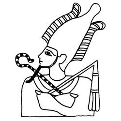 Malvorlage: Ägyptische Mythologie (Götter und Göttinnen) #111183 - Kostenlose Malvorlagen zum Ausdrucken