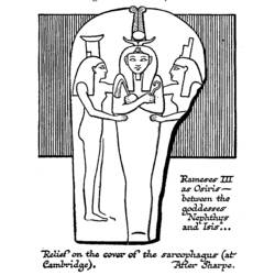 Malvorlage: Ägyptische Mythologie (Götter und Göttinnen) #111188 - Kostenlose Malvorlagen zum Ausdrucken