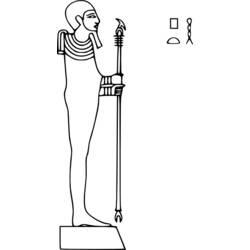 Malvorlage: Ägyptische Mythologie (Götter und Göttinnen) #111193 - Kostenlose Malvorlagen zum Ausdrucken