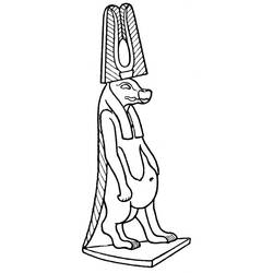Malvorlage: Ägyptische Mythologie (Götter und Göttinnen) #111197 - Kostenlose Malvorlagen zum Ausdrucken