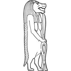Malvorlage: Ägyptische Mythologie (Götter und Göttinnen) #111198 - Kostenlose Malvorlagen zum Ausdrucken
