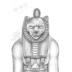 Malvorlage: Ägyptische Mythologie (Götter und Göttinnen) #111212 - Kostenlose Malvorlagen zum Ausdrucken