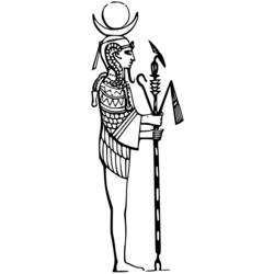 Malvorlage: Ägyptische Mythologie (Götter und Göttinnen) #111213 - Kostenlose Malvorlagen zum Ausdrucken