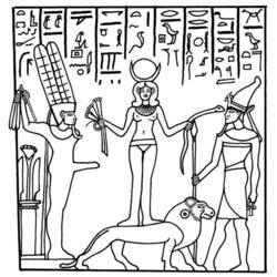 Malvorlage: Ägyptische Mythologie (Götter und Göttinnen) #111232 - Kostenlose Malvorlagen zum Ausdrucken