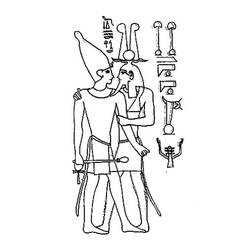Malvorlage: Ägyptische Mythologie (Götter und Göttinnen) #111239 - Kostenlose Malvorlagen zum Ausdrucken