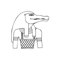 Malvorlage: Ägyptische Mythologie (Götter und Göttinnen) #111244 - Kostenlose Malvorlagen zum Ausdrucken