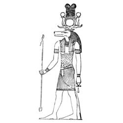 Malvorlage: Ägyptische Mythologie (Götter und Göttinnen) #111258 - Kostenlose Malvorlagen zum Ausdrucken