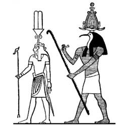 Malvorlage: Ägyptische Mythologie (Götter und Göttinnen) #111294 - Kostenlose Malvorlagen zum Ausdrucken