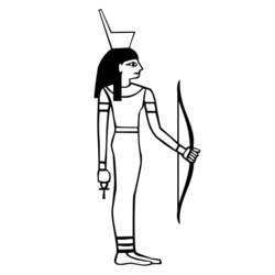 Malvorlage: Ägyptische Mythologie (Götter und Göttinnen) #111330 - Kostenlose Malvorlagen zum Ausdrucken
