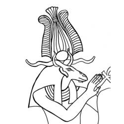 Malvorlage: Ägyptische Mythologie (Götter und Göttinnen) #111373 - Kostenlose Malvorlagen zum Ausdrucken