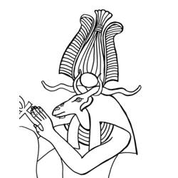 Malvorlage: Ägyptische Mythologie (Götter und Göttinnen) #111376 - Kostenlose Malvorlagen zum Ausdrucken