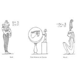 Malvorlage: Ägyptische Mythologie (Götter und Göttinnen) #111398 - Kostenlose Malvorlagen zum Ausdrucken