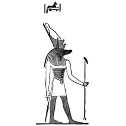 Malvorlage: Ägyptische Mythologie (Götter und Göttinnen) #111399 - Kostenlose Malvorlagen zum Ausdrucken
