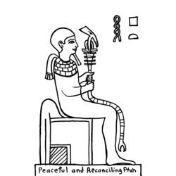 Malvorlage: Ägyptische Mythologie (Götter und Göttinnen) #111425 - Kostenlose Malvorlagen zum Ausdrucken