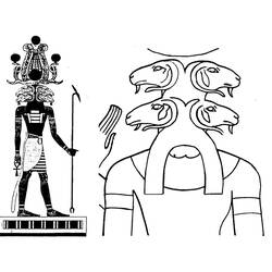 Malvorlage: Ägyptische Mythologie (Götter und Göttinnen) #111459 - Kostenlose Malvorlagen zum Ausdrucken