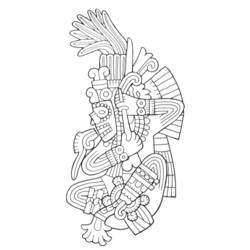 Malvorlage: Aztekische Mythologie (Götter und Göttinnen) #111592 - Kostenlose Malvorlagen zum Ausdrucken