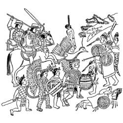 Malvorlage: Aztekische Mythologie (Götter und Göttinnen) #111596 - Kostenlose Malvorlagen zum Ausdrucken