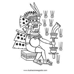 Malvorlage: Aztekische Mythologie (Götter und Göttinnen) #111599 - Kostenlose Malvorlagen zum Ausdrucken