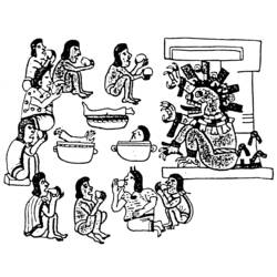 Malvorlage: Aztekische Mythologie (Götter und Göttinnen) #111622 - Kostenlose Malvorlagen zum Ausdrucken