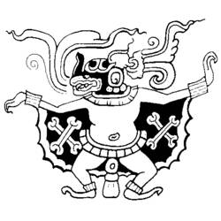 Malvorlage: Aztekische Mythologie (Götter und Göttinnen) #111624 - Kostenlose Malvorlagen zum Ausdrucken