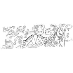 Malvorlage: Aztekische Mythologie (Götter und Göttinnen) #111642 - Kostenlose Malvorlagen zum Ausdrucken
