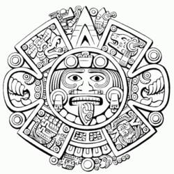 Malvorlage: Aztekische Mythologie (Götter und Göttinnen) #111714 - Kostenlose Malvorlagen zum Ausdrucken