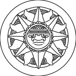Malvorlage: Aztekische Mythologie (Götter und Göttinnen) #111751 - Kostenlose Malvorlagen zum Ausdrucken