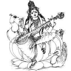 Malvorlage: Hinduistische Mythologie (Götter und Göttinnen) #109261 - Kostenlose Malvorlagen zum Ausdrucken