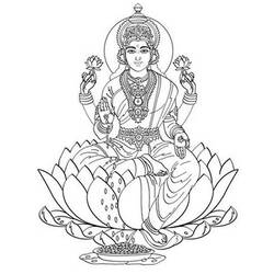Zeichnungen zum Ausmalen: Hinduistische Mythologie - Kostenlose Malvorlagen zum Ausdrucken