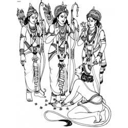 Malvorlage: Hinduistische Mythologie (Götter und Göttinnen) #109295 - Kostenlose Malvorlagen zum Ausdrucken
