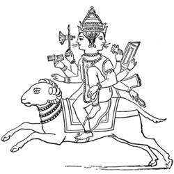 Malvorlage: Hinduistische Mythologie (Götter und Göttinnen) #109303 - Kostenlose Malvorlagen zum Ausdrucken