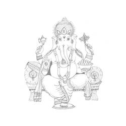 Malvorlage: Hinduistische Mythologie (Götter und Göttinnen) #109354 - Kostenlose Malvorlagen zum Ausdrucken