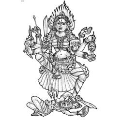 Malvorlage: Hinduistische Mythologie (Götter und Göttinnen) #109418 - Kostenlose Malvorlagen zum Ausdrucken