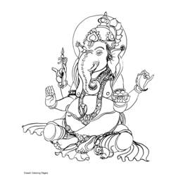Malvorlage: Hinduistische Mythologie (Götter und Göttinnen) #109437 - Kostenlose Malvorlagen zum Ausdrucken