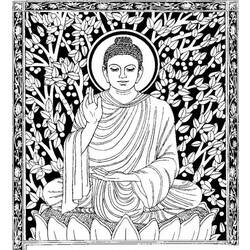 Malvorlage: Hinduistische Mythologie: Buddha (Götter und Göttinnen) #89504 - Kostenlose Malvorlagen zum Ausdrucken