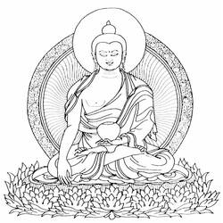 Malvorlage: Hinduistische Mythologie: Buddha (Götter und Göttinnen) #89505 - Kostenlose Malvorlagen zum Ausdrucken
