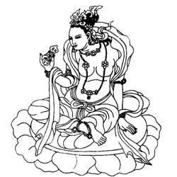Malvorlage: Hinduistische Mythologie: Buddha (Götter und Göttinnen) #89513 - Kostenlose Malvorlagen zum Ausdrucken