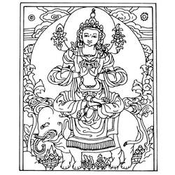 Malvorlage: Hinduistische Mythologie: Buddha (Götter und Göttinnen) #89516 - Kostenlose Malvorlagen zum Ausdrucken